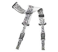 DiMarzio DD2242 Steve Vai Cliplock Guitar Strap Art White w/Bonus RIS Picks (x3) 663334046405