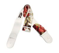 DiMarzio Dd3147 Polyphia Tab Strap 2 Inch Rose White