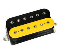DiMarzio DP 252BKY Gravity Storm Steve Vai Neck Humbucker Electric Guitar Pickup, Black Yellow