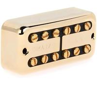 DiMarzio® New’Tron™, Neck Pickup, Standard Spaced, Gold Cover, Black Insert