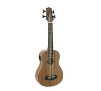 DIMAVERY UK-700 Zebra Bass Ukulele with Mic