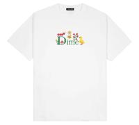 Dime MTL Cross Stitch T-Shirt | White, Medium