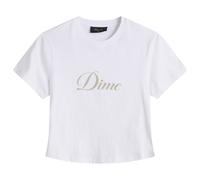 Dime Women's Cursive T-Shirt White Small