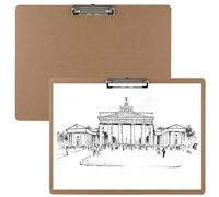 13 x 17 Clipboards, 2 PCS A3 Double Clip Hardboard Extra Large Clipboard, Clipboard Low Profile Clip Art Clipboard Wood Material Drawing Clipboard