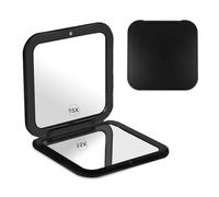 Dimeho 15X Magnifying Makeup Mirror Portable Compact Vanity Mirror Small Cute Pocket Mirror Square Double-Sided Foldable Handheld Mirror for Purses Handbag Wallet Office Travel Women