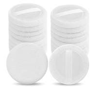 Dimeho 18Pcs Powder Puff Cotton Round Makeup Powder Puffs Velour Loose Powder Puffs Face Body Powder Puffs for Loose and Foundation Cosmetic Powder(White)