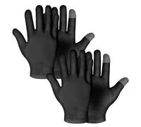 Dimeho 2 Pairs Touch Screen Moisturizing Gloves SPA Gloves for Dry Hands Moisturizing Night Gloves White Cotton Gloves for Sleeping for Rough Cracked Dry Chapped Hands Skin