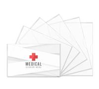 Dimeho 25pcs Card Holder Protector Sleeves Holder Soft Clear Card Sleeves Waterproof Protective Case Medicare Card Protector Sleeve/Social Security Card Holder for Drivers License Credit Card