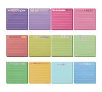 Dimeho 360Pcs Inspirational Sticky Notes with Lines, Motivational Funny Notepads for Reminder Cute Appreciation Sticky Note Gifts for Coworkers Teacher Studying Work Office Supplies, 3 x 3 Inch