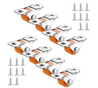 Dimeho 8 Pcs 0.5Inch Mini Caster Wheel Heavy Duty Rubber Rolling Wheel Low Profile Swivel Caster Self Adhesive Single Direction Tiny Wheel Metal Fixed Plate for Small Appliances Furniture DIY Project