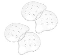 Dimeho 9-Hole Plastic Eye Patch, 4 Pcs Clear Eye Patches Breathable Ventilated Eyes Covering After Surgerys Eyes Protection for Cataract Recovery Cover