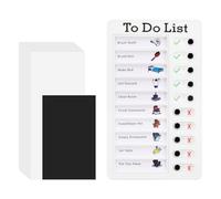 Dimeho Chore Chart Memo Boards Portable Checklist Board To Do List Adhd Tools for Kids and Adults Sliding Morning Routine Chart Checklist Board Routine Schedule Reusable My Chores Checklist Task Board