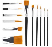 Dimeho Face Paint Brush Set, 6 Pcs Professional Artist Brush for Body Face Painting Body Art Makeup Kit for Acrylic Painting Oil Gouache Watercolor Halloween Cosplay Party Makeup Kit