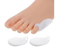 Dimeho Pinky Toe Gel Bunion Protector 8 Pack Tailor's Bunion Pads Soft Gel Bunionette Cushions Tailors Bunion Corrector Toe Spacers for Pain Relief fit Women Men Gel Bunion Shiel for Foot
