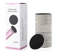 Dimeho Replaceable Sandpaper Refill Discs for Electric Foot File Callus Remover, 60 Pcs Sandpaper Set for Men Women (60 Grit)