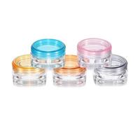 Dimeho Small Pill Organizer, 5 Pcs Travel Pill Box Cases Holder Portable Daily Mini Pill Container BPA Free Medicines Storage Cases for Purse Pocket Briefcase (Purple/Pink/Yellow/Orange/Blue)