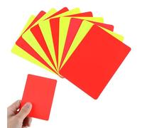 Dimeho Soccer Referee Cards 10pcs Professional Referee Cards Soccer Red Cards Yellow Cards Warning Cards Red Yellow Judge Cards Wear-Resistant Referee Cards for Sport Competition