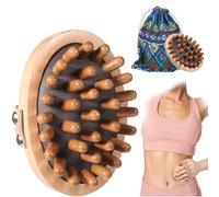 Dimeho Wooden Massage Comb, Meridian Point Massager Brush Pressure Brush
