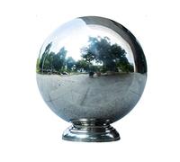 DIMEIYAN Stainless Steel Gazing Ball,Stainless Steel Hollow Ball A Perfect Choice for Christmas Home Garden Ornament Housewarming Gift(25cmx13cm)