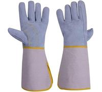DIMEIYAN Welding Gloves,Gardening Gloves Leather Heat Resistance Anti-scratch Cut Resistant/Perfect Choice Of Blocking Heat And Protect Your Hands (15inch)