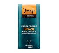 Dimello Brazil (250g) - Strong Arabica Ground Filter Coffee, Sweet Taste & Balanced Body - Single Origin, Medium Roast, Brazil (Brazil, 250g)
