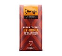 Dimello Ethiopia - Strong Arabica Ground Filter Coffee (250g) - Flowery Taste & Fine Body - Single Origin, Light Roast, Ethiopia (Ethiopia, 250g)