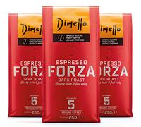 Dimello Forza Espresso Ground 750g (3 x 250g) - Premium Arabica & Robusta, Strong & Full-Bodied Dark Roast - 3 x 250g
