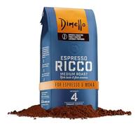 Dimello Ricco Medium Roast Arabica & Robusta Espresso Coffee - Fine Ground, Rich Taste & Nutty Notes (250g)