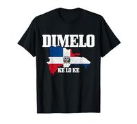 Dimelo Ke Lo Ke Dominican Republic Map Flag Dominican Pride T-Shirt