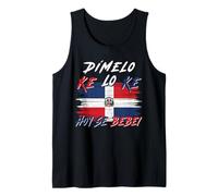 Dímelo Ke Lo Ke Hoy Se Bebe Dominican Republic Flag Tank Top