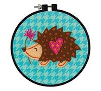 Dimennsions Learn-a-Craft: Little Hedgehog, Aida, Multi-Colour, 10.9 x 10.1 x 1 cm