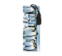 Dimension 9 3D Lenticular Bookmark with Tassel, Emperor Penguin Family in Snow (LBM012)