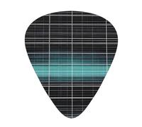 Dimensional Line Space Guitar picks in thin, medium, and thick sizes, 12-piece set, suitable for electric guitar and various instruments