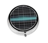 Dimensional Line Spacethree-Compartment Small Medicine Box, Portable, Can Store Vitamins, Fish Oil and Health Products.