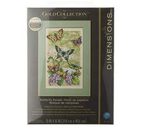 Dimensions Gold Collection Butterfly Forest Cross Stitch Kit - 10"X16" 14 Count