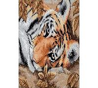 Dimensions Gold Petite Beguiling Tiger Counted Cross Stitch Kit -7"X5" 18 Count