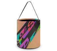 [Dimensions: 7.9W X 8.3L X 7.1Handle Inches]Halloween Tote 3D Colorful Skateboarding Printed Candy Bags - Reusable for Parties & Gifts