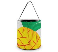 [Dimensions: 7.9W X 8.3L X 7.1Handle Inches]Halloween Tote Cute Pineapple Printed Candy Bags - Reusable for Parties & Gifts