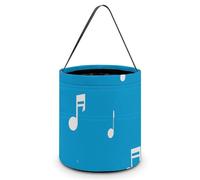[Dimensions: 7.9W X 8.3L X 7.1Handle Inches]Halloween Tote Music Note Printed Candy Bags - Reusable for Parties & Gifts