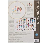Dimensions 70-35332 Counted Cross Stitch Kit with Hoop: All in The Family