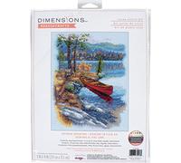 Dimensions 70-35406 Outdoor Adventure Counted Cross Stitch Set, 14 Cnt. Light Blue Aida, 11" x 14"