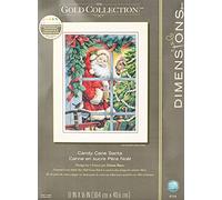 Dimensions 8734 Gold: Counted Cross Stitch: Candy Cane Santa