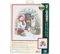 DIMENSIONS 8817 Garden SHED Snowman, Various, 12 x 14 (30 x 36 cm)