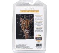 Dimensions Advanced Animal Counted Cross Stitch Kit, Cotton, 18 Cnt. Black Aida, 5" x 7"