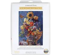 Dimensions Advanced Cross Stitch Kit, Cotton, 14 Count Navy Aida, 11" x 15"