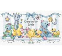 Dimensions "Baby Friends Birth Record Counted Cross Stitch Kit, Multi-Colour