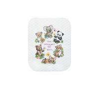 Dimensions/Baby Hugs Quilt Stamped Cross Stitch Kit 34"X43"-Baby Animals