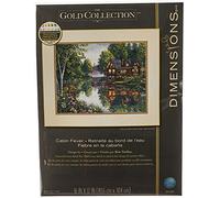 Dimensions "Cabin Fever Counted Cross Stitch Kit, Multi-Colour
