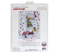 Dimensions Counted Cross Stitch Kit 16" Long-Gnome Stocking (14 Count) -70-09000