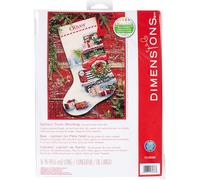 Dimensions Counted Cross Stitch Kit 16" Long-Santa's Truck Stocking